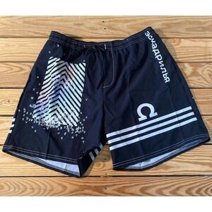NEW Vapor 95 Graphic Swim Shorts Size 34 Men’s Black